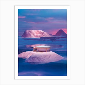 Isolated Relaxing Bath Art Print