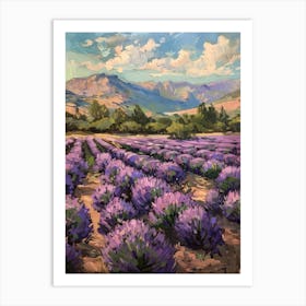 Lavender Field 17 Art Print