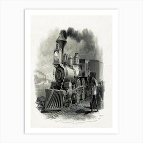 Steam Locomotive Art Print