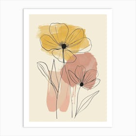 Yellow Flowers Art Print