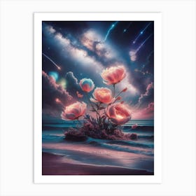 Flowers In The Sky 1 Art Print