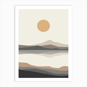 Sunset At The Lake Art Print