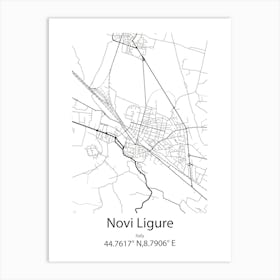 Novi Iskar,Bulgaria Minimalist Map Art Print