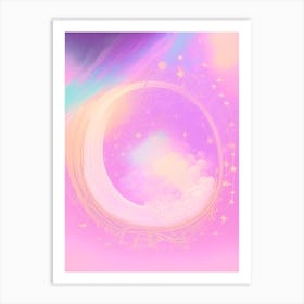 Space Time Gouache Space Art Print