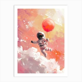 Astronaut In Space 12 Art Print