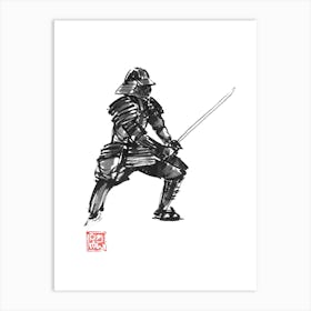 Samurai en garde 1 Art Print