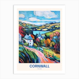 Cornwall England 18 Uk Travel Poster Art Print