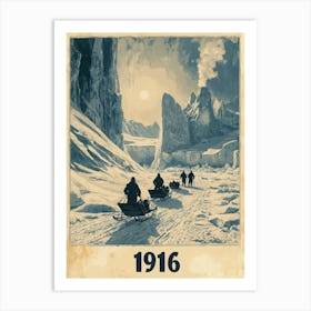 Aihrgdesign A Vintage Adventure Poster Of A 1916 Polar Expedi E5ba2463 8d82 4a1f 9934 026ae156d710 0 Art Print