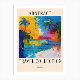 Abstract Travel Collection Poster Seychelles 2 Art Print