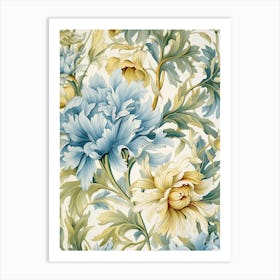 Floral Wallpaper 4 Art Print