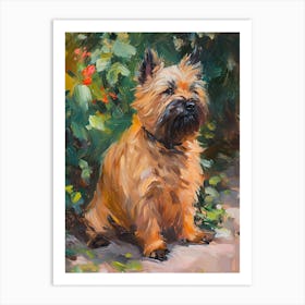 Cairn Terrier Acrylic Painting 5 Art Print