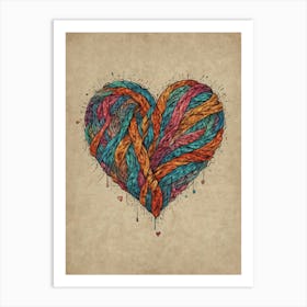 Heart Of Yarn 3 Art Print