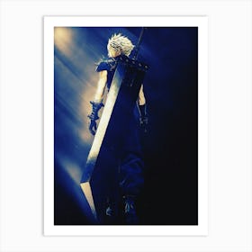 Light Of Heroes – Cloud Strife – Final Fantasy Vii  Art Print