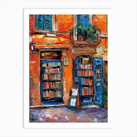 Rome Book Nook Bookshop 2 Art Print