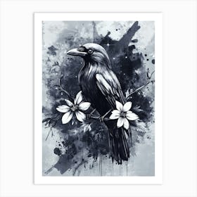 Raven Canvas Art Art Print