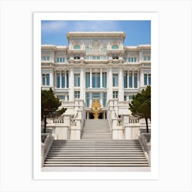 Dolmabahe Palace Pixel Art 5 Art Print