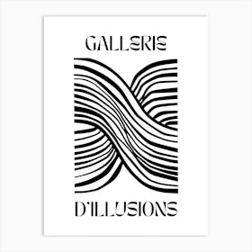 Abstract Lines Art Poster 4 Art Print