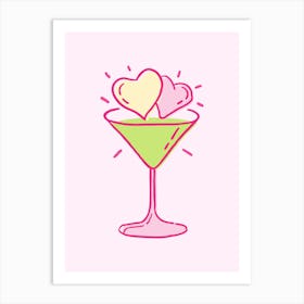 Love Martini Art Print