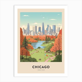 Grant Park 2 Chicago Travel Poster Art Print