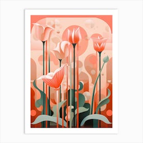 Botanical Foms Abstract Illustration 1 Art Print