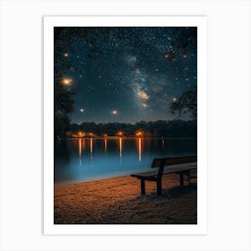 Night Sky With Stars 1 Art Print