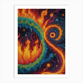 Psychedelic Painting Art Print