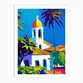 Cayo Santa Maria Cuba Colourful Painting Tropical Destination Art Print