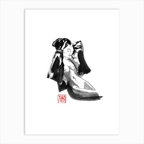 Geisha Nude Art Print