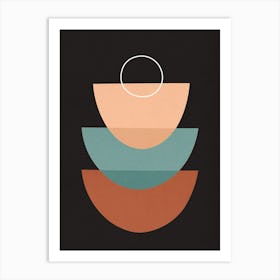 Geometry with expressive circles 10 Art Print