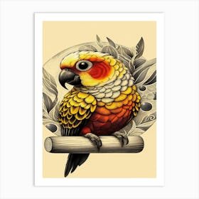 Marley Parrot Art Print