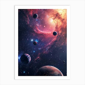 Space Wallpaper 13 Art Print