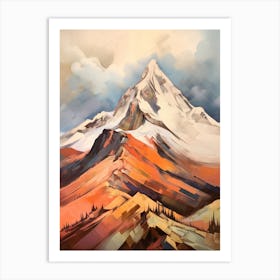 Mount Russell Usa 2 Mountain Painting Art Print