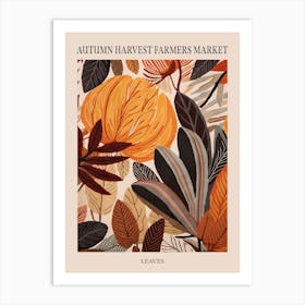 Fall Botanicals Leaves Poster Art Print