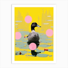 Duck Yellow Collage Art Print