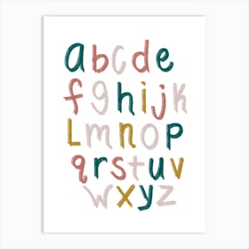 Boho2 Alphabet 2 Art Print