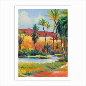 Feather Palm Tree Watercolour Art Print