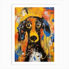 Dogs Abstract Expressionism 1 Art Print