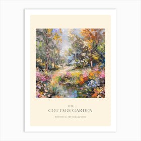 Cottage Garden Poster Floral Tapestry 9 Art Print