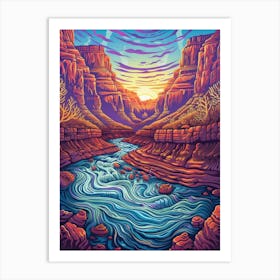 Grand Canyon River Art Print