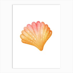 Watercolor Sea Shell 6 Art Print