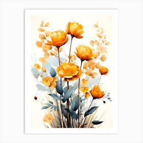 Celestial Blossoms Heavenly Elegance In Bloom Art Print