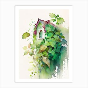 Poison Ivy Growing On House Pop Art 1 Art Print