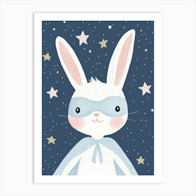 Bunny Super Hero Art Print