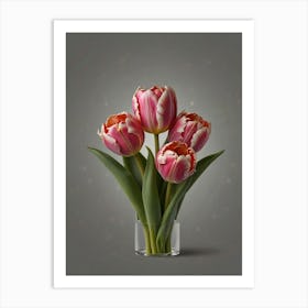 Tulips In Vase Art Print