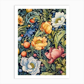 Floral Wallpaper 25 Art Print