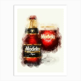 Negra Modelo Art Print