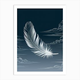 Feather In The Sky Art Print