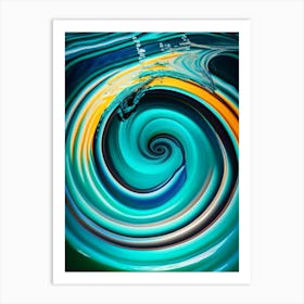 Whirlpool, Water, Waterscape Pop Art Photography Art Print