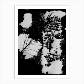 Black And White Abstract Nature Art Print