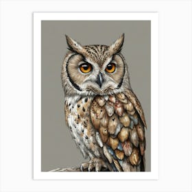 Owl Canvas Print 1 Art Print